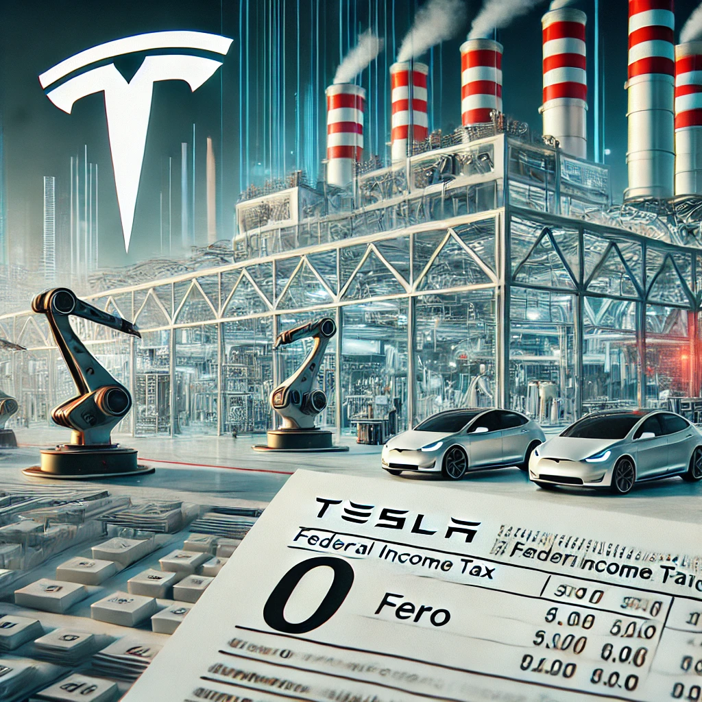 Tesla, 2024 Yılında 2,3 Milyar Dolar Gelire Rağmen Sıfır Federal Gelir Vergisi Ödedi