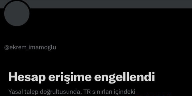 Ekrem İmamoğlu’nun X hesabına Türkiye’den erişim engeli