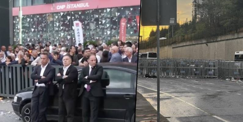CHP İl Başkanlığı Önünde Hareketli Gece: Valilikten 6 İlçede Miting ve Gösteri Yasağı